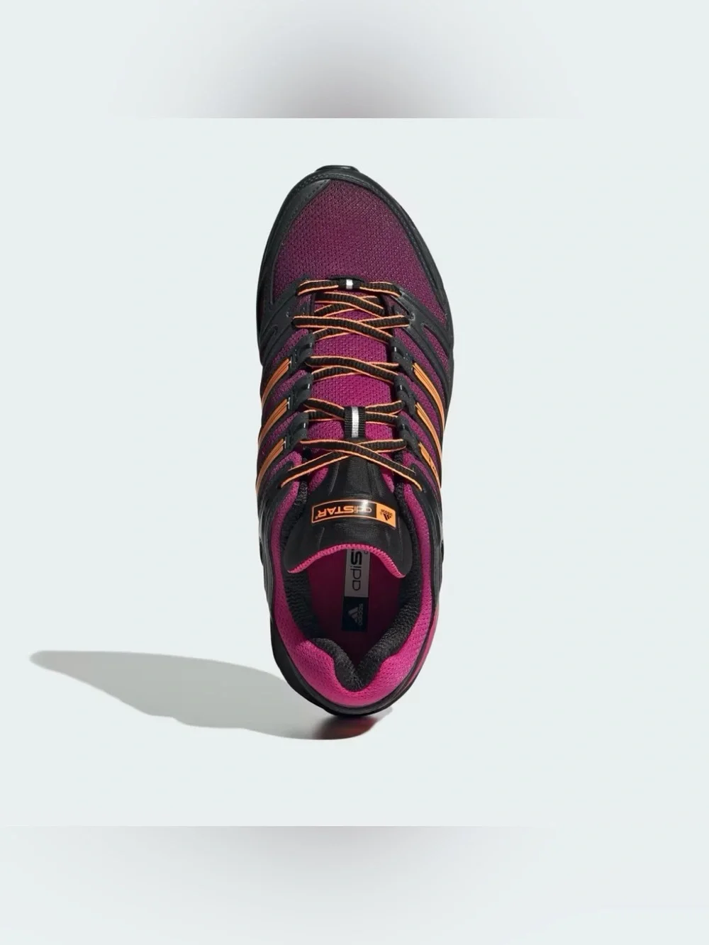 Men’s size 8.5-9.5 Adidas Adistar Control 5 'Black Purple Orange' KI8592